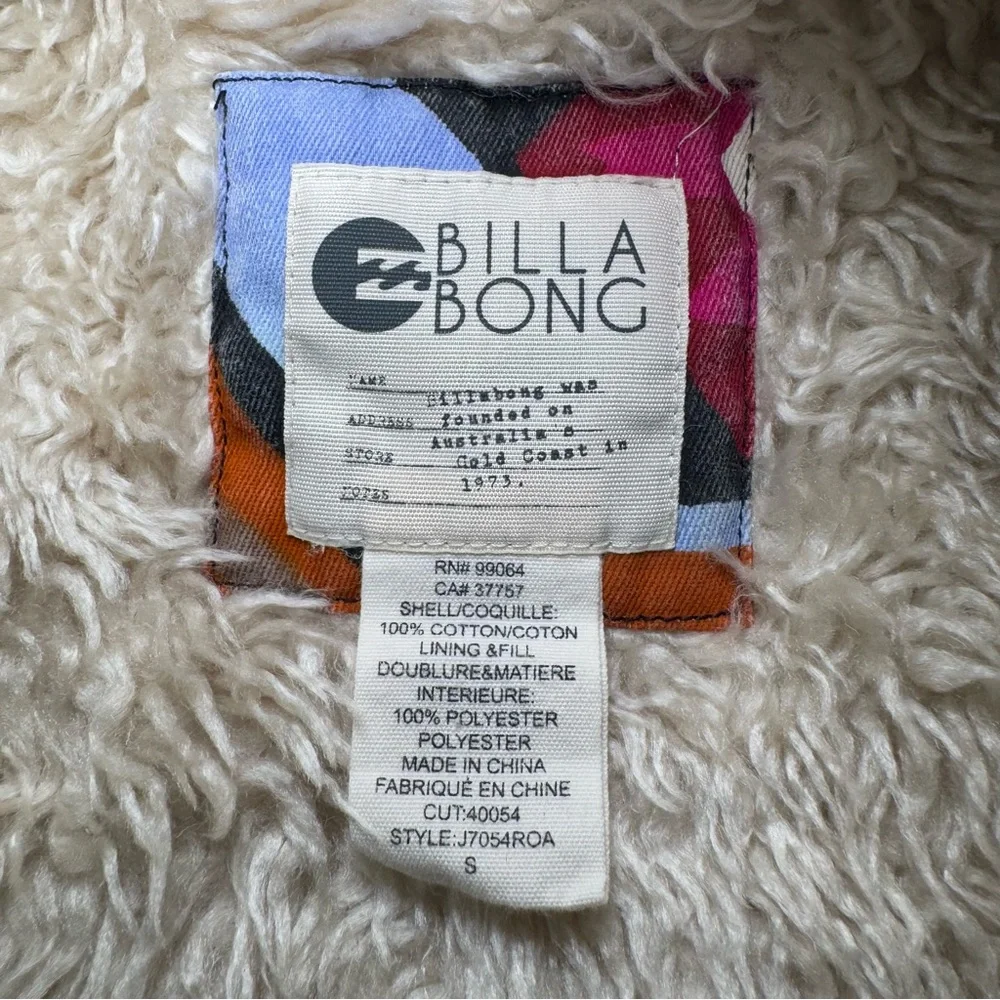 Billabong Aztec Tribal Long Sherpa Coat - Unisex